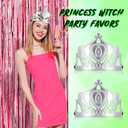 3 x Tarpop 12 Pcs Witch and Princess Party Favors Witch Hat and Princess Crown Set for Galentines Birthday Party Decorations Gift