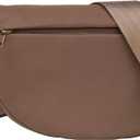 Fashion Crescent Moon Bag For Women & Men - Medium Nylon Shoulder Bag With Adjustable Strap, Lightweight & Foldable Design