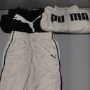 PUMA Toddler Boys Pants Set - 3 Piece Athletic T-Shirt, Zip Up Jacket, Jogger Pants - Boys Activewear Tricot Jogset (12M-4T)