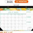 Desk Calendar 2025-2027, October 2025 to April 2027, 21 Months Calendar with TO-DO List 16.5 * 12 Inch, 2025-2027 Desk Calendar for Home or Office Planning and Organizing