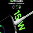 Pack Of 2: Belkin USB A to USB C Cable, 3.3ft, 15W - Type C Charger, iPhone Charger Cord for iPhone 16 & 15, Galaxy S25, Pixel 9, iPad Pro, Airpods Pro, Switch, CarPlay & More - White