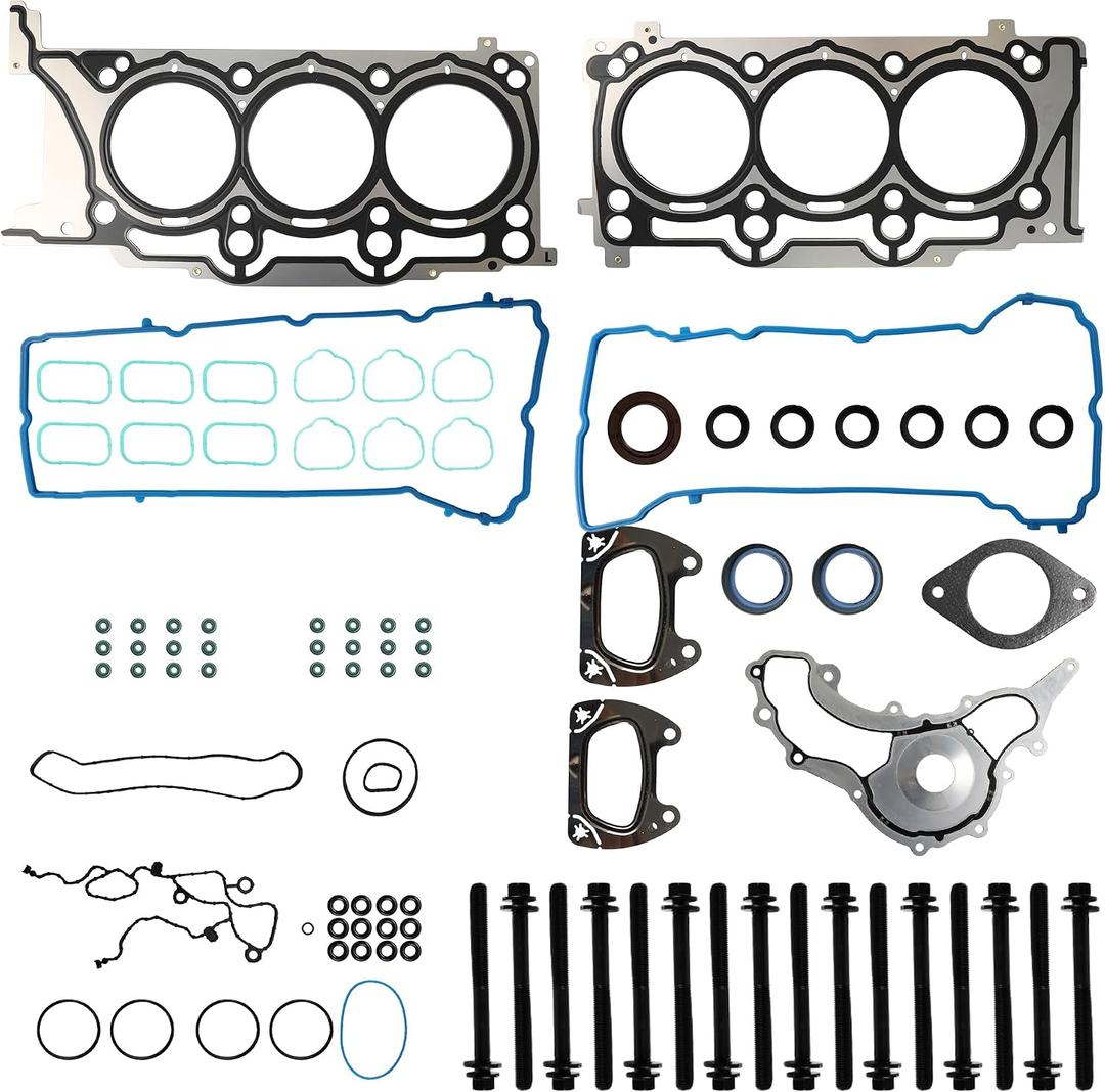 Cylinder Head Gasket Set with Head Bolts kit for 2011-2016 Chrysler 200 300 Challenger Dodge Avenger Charger Journey Ram 1500 Jeep Grand Cherokee Wrangler 3.6L V6 Pentastar Replace#HS26541PT ES72467