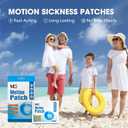 2 x MQ Motion Sickness Patch,30 Count,Non Drowsy Sea Sickness Patches Behind Ear for Cruise Ship Travel, Waterproof Car Sick Patches Fast Acting & Long Last 72H