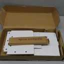 MyGift White Wood Desktop Bookshelf Organizer, Expandable Adjustable Display Shelf Book Rack