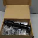 Bathroom Sink Faucets 2/3 Hole,Chrome Plating Dual Handles 4 inch Plastic Plating Over Bathroom Faucet with Pop-up Drain and 2 Supply Hoses for Apartment Rvs Sink Vanity