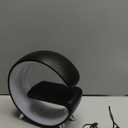 Smart Table Lamp with 4-in-1 Wireless Charger, Night Light, Bluetooth Speaker, Alarm Clock, App Control, Office, Bedroom, Home Decor (Black)