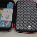 ARTDOT 60 Slots Storage Container for Diamond Art Kits for Adults, Portable Bead Storage Boxes for Diamond Painting Accessories and Tools (Medium, Pink)