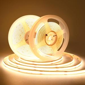 COB LED Strip Lights DC 12V LED Lights Flexible Super Bright LED Strips, 9W/m 2x16.4FT Warm White 3000K CRI 90+,480LEDs/m High Density Uniform Light for Home Room Decor