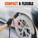 Short Pressure Washer Gun, High Pressure Washer Gun 4000 PSI M22-14mm & 3/8" Connect Car Accessories Car Washing Gun Car Detailing Kit with 5 Spray Nozzle, 1/4" Quick Connector Coupler for Foam Cannon