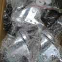 HOLKIE Caster Wheels Locking 3 Inch Expanding Stem Casters, Threaded Swivel Casters Set of 4 Heavy Duty Castors, Fit 1", 1-1/4", 1-2/5", 1-1/2",1-5/8" ID Stainless Steel Table, Cart, Furniture Legs