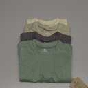 HonestBaby Multipack Short Sleeve T-Shirt Tee 100% Organic Cotton Infant Baby, Toddler, Little Kids Boys, Girls, Unisex, Sandy Teal, 0-3 Months