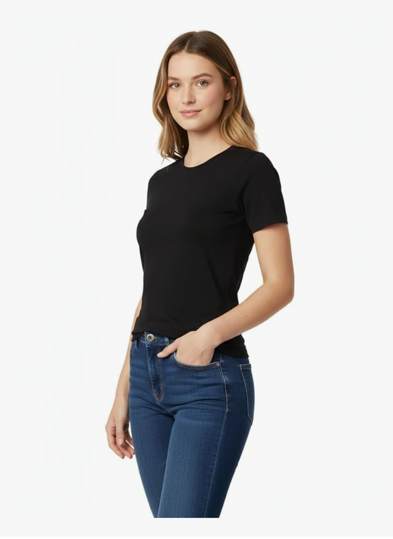 T-Shirts for Women | 100% Cotton Casual Short Sleeve Crew Neck T-Shirts for Women, Size -XXL