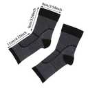 Compression Ankle Support Sleeve Sports Socks High Elasticity, Breathable Ankle Support for Sports and Injury Recovery, Suitable for Men and Women 1 Pair (Black, S/M) (Black, S)