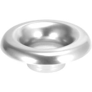 X AUTOHAUX 3 Inch Neck Aluminum Bellmouth Velocity Stack Adapter Air Intake Turbo Horn Air Inlet Decorative Cover Silver Tone