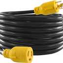 S7 25FT 30 Amp Generator Cord 3 Prong,NEMA L5-30P to L5-30R 3-Prong 125V Heavy-Duty Generator Extension Cord