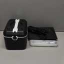 Cordless Electric Heated Lunch Box,Pro 24000mah Heated Lunch Box,Battery Powered, 1.2L Portable Food Heater-3D-5 Side Heating-Intelligent Temperature Control,Suitable For Trucks,Offices,Travel (Black/White)