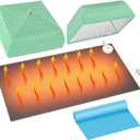 Large Resin Heating Mat with Cover and Timer, 4-Hour Auto Shut-Off Fast Curing Machine, 23.6 x 14.2 Inches Heating Pad for Resin Projects, DIY Supplies Kit