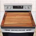 30"x22" Noodle Board Stove Cover for Electric & Gas Stoves, Acacia Wood Ranges Stovetop Cover for Extra Counter Space, Also Sink Cover & Serving Tray (Brown)
