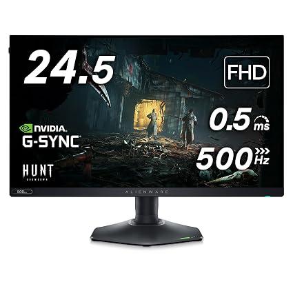 Alienware AW2524H Gaming Monitor - 24.5-inch 480Hz 1ms IPS Anti-Glare Display, HDMI/DP/USB, Height/Tilt/Swivel/Pivot Adjustable, Dell Services - Dark Side of The Moon, Black