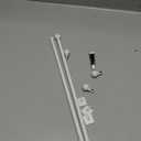 Adjustable Cafe Curtain Rods for French Doors, 16-28 Inch, Small Windows - 2 Pack, 3/8 Inch Diameter, Easy No Drill & Screw Mount, Classic Ball Finial, White