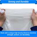 Reli. SuperValue 65 Gallon Trash Bags | 60 Count | Made in USA | Heavy Duty | Clear Multi-Use Garbage Bags