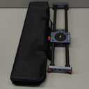 16 inches/40cm Mini Table Top Video Camera Slider Carbon Fiber Rail Rods for Smartphone iPhone Samsung DSLR Sony Canon Nikon Loading up to 11 lbs /5Kgs