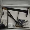 Fence Gate Kit Gate Hardware, 2 Set Anti Sag Gate Kit Heavy Duty No Sag, Anti Twist Gate Frame Corner Brackets Kit Withstand 150 lbs, Gate Hardware Kit for Wood Fence Gate