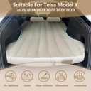 For Tesla Model Y Air Mattress, Self Inflating Car Camping Mattress with Wireless Charging Air Pump, 2 Pillows, Storage Bag, Sleeping Mat for Tesla Model Y Accessories 2020-2024 2025