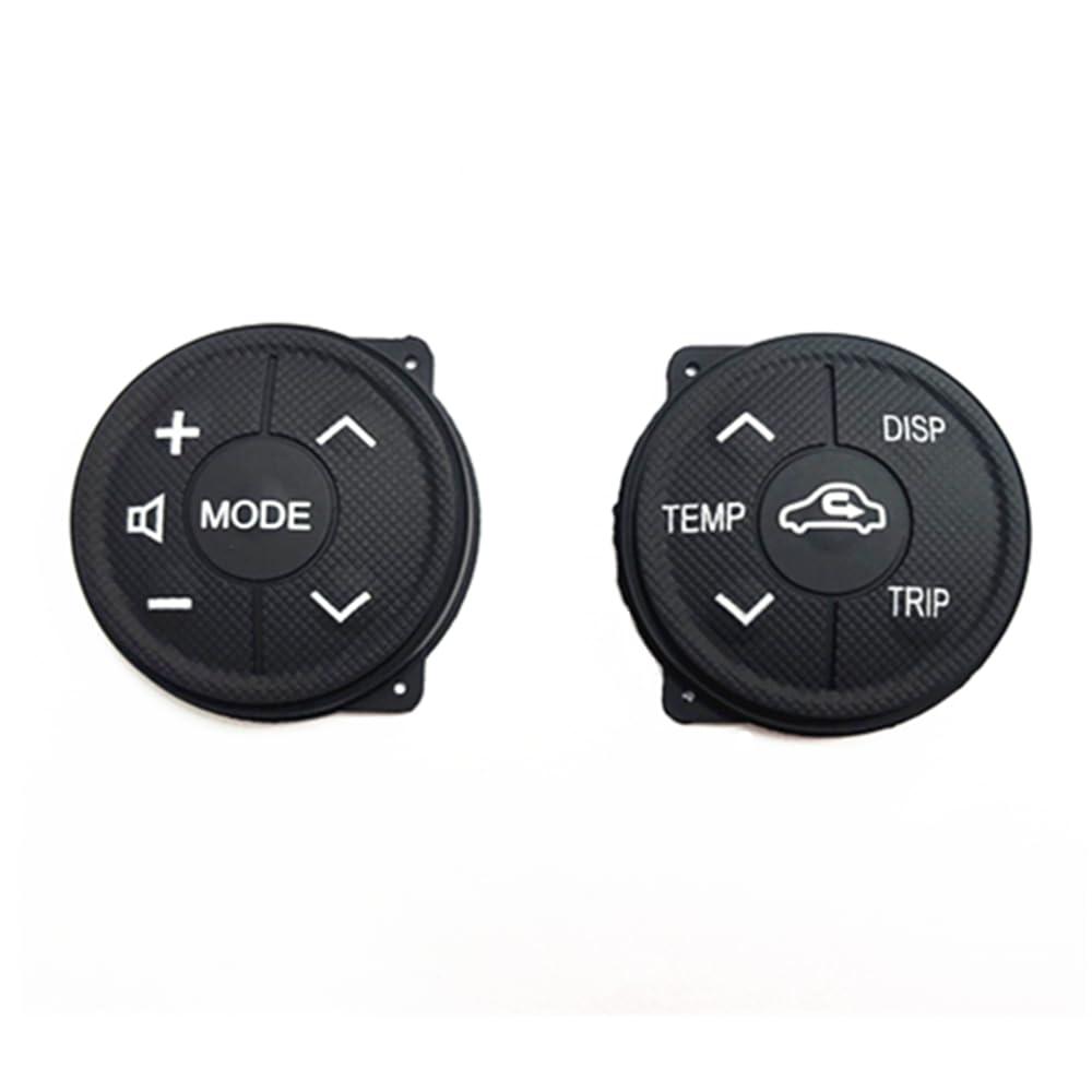 1Pair Steering Wheel Switch Buttons Controls Rubber Fit for Toyota Prius 2009-2015, for Prius C 2012 2013 2014 2015 2016 2017 (Not fit for 2011 Toyota Prius)