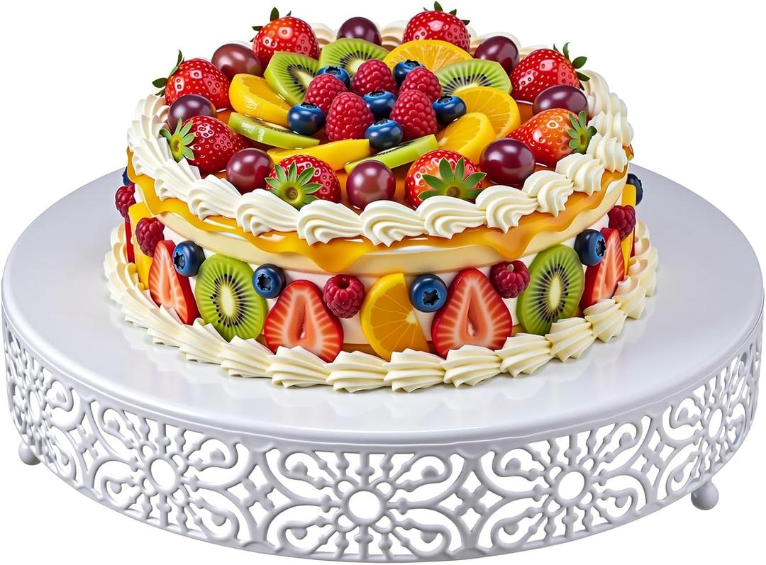 14 Inch Cake Stand, Metal Round Cake Stands Set