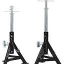 BESTOOL RV Supports Stabilizer Jacks, Travel Trailer Stabilizer Jacks Camper Jack Stands from 17.3" to 30", 3 Ton 6,000 lbs Capacity, 2PC (Updated Version)