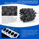 Cylinder Honing Ball Brushes 4.125" (105mm) Diameter 240 Grit Silicon Carbide Compatible with GB41824, Cylinder Honing Deburring Tool for Hydraulic, Pneumatic cylinders, Engine, Brake cylinders