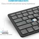 OMOTON Bluetooth Keyboard Compatible with iPad A16 11th 10th Generation, iPad 10.2 (9th/8th/7th), iPad Pro 13/12.9/11 inch, iPad Air/Mini and More iOS Devices, Graphite Black & Gray