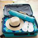 HOMEDEMO 7FT Portable Folding Beach Umbrella for On-the-Go Sun Protection at Outdoor Events