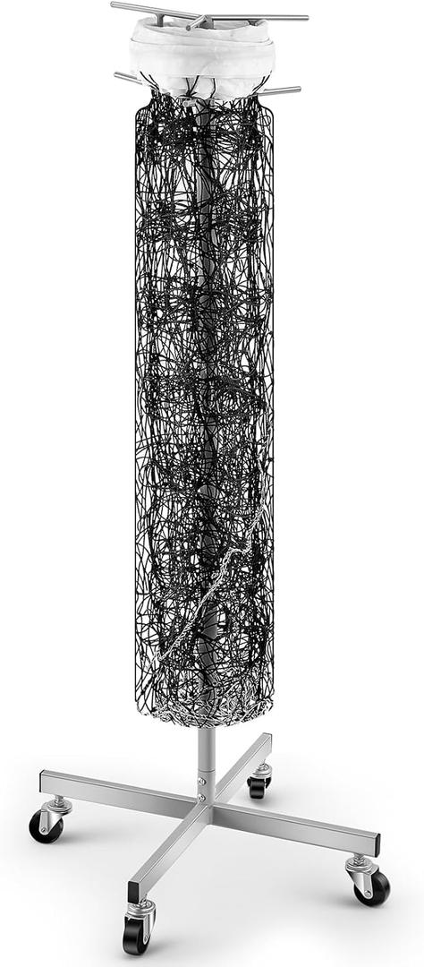 Duraaamo Volleyball Net Storage Rack Volleyball Net Holder Holds 1 Standard Network Storing Equipment with Wheels Setter Training Rack Using Minimal Floor Space