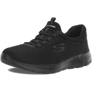 Skechers Women's Summits Sneaker, Black/Black, 7,5