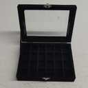 24 Slots Championship Ring Display Case, Sports Baseball Ring Display Case Box Flannel Baseball Ring Holder for Multiple Rings Championship Ring Box for Ring Display Sports Fan Souvenirs