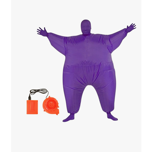 Qshine Adult Inflatable Full Body Jumpsuit Cosplay Costume Halloween Funny Fancy Dress Blow Up Party Toy