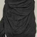 PRETTYGARDEN Women's Fall Off Shoulder Maxi Bodycon Dress Long Sleeve Ruched Fitted Club Dresses with Slit, Large Size