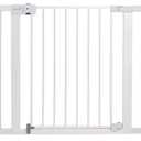 Safety 1st Easy Install Baby Gate for Doorways, Auto-Close Pressure-Mounted Magnetic Latch, Indoor Dog Gates, No Drilling, Fits 29"-38", White