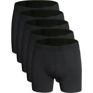 AIRCUTE Men Washable Incontinence Underwear Maximum Absorbency Overnight Leak Proof Protective Boxer Briefs for Bladder Leaks 80ml(2XL,Black)