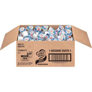 Nestl Coffee-mate Liquid Creamer Singles, French Vanilla, 0.38 Oz, Box Of 180 Singles, Best By: 02.2026