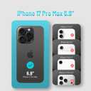 DJBEAR for iPhone 17 Pro Max 6.9" Wallet Case for Men & Women, All-in-One Flip Folio Cover with 9 Card Slots, Zipper Pocket, Detachable Wrist Strap, Full Body Protection for Apple 17 Pro Max Rose Gold