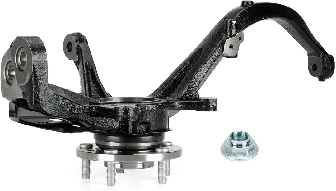Front Left Steering Knuckle & Wheel Bearing Hub Assembly for Ford Fusion 2006-2012, Mercury Milan 2006-2011, Lincoln MKZ 2007-2012, Zephyr 2006, 698-409 698409, Driver Side