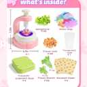 Pussan Arts and Crafts Kits for Kids Age 3-12, Birthday Gifts for 3 4 5 6 7 8 9+ Year Old Girls, DIY Fabric Flower Bouquet Kit Toys for Kids Activities Holidays Parties