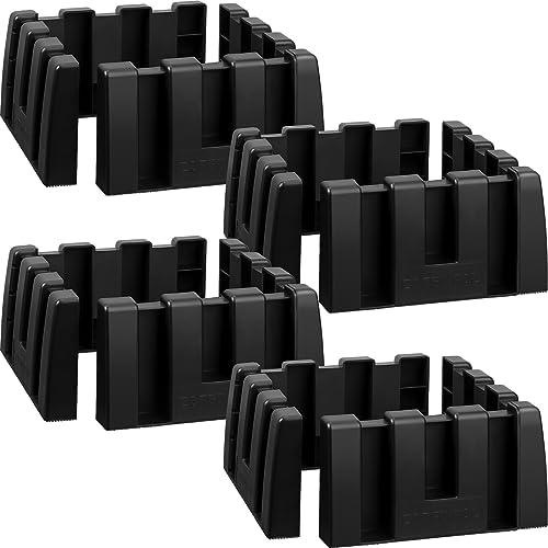 Datanly 4 Pack Car Trunk Organizer Blocks for Back of SUV Multipurpose Car Storage Organizer Blocks Trunk Divider Available to Wool Carpet for Truck SUV Van Cargo