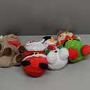 Elcoho 4 Pieces 7 inch Christmas Stuffed Animals Set Plush Toys Christmas Decoration Doll Set Santa Claus Snowman Elk Elf Xmas Party Favors