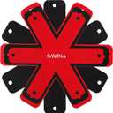 Savina Pot & Pan Protectors - Big Different Sizes (16" 15" 14" 12") - Set of 8 - Material Felt, Cookware Protectors, Keep Kitchenware of Scratches and Avoid Clatter, Divider Pads