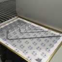 Americanflat 28x40 Poster Frame with Polished Plexiglass - Use as 24x36 Frame with Mat or Display 28x40 Photo Without Mat - Streamline Collection - Thin Border Picture Frames for Wall - Gold