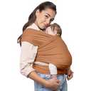 Boba Baby Wrap Carrier – Original Baby Sling Carrier for Newborns (7–35 lbs), Soft, Secure, Hands-Free & Ergonomic, Ideal for Comfortable Bonding, New Parents (Organic Fox)